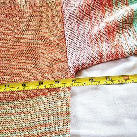 RXB Womens Mutlticolored Shimmer  Knit Cottagecore Oversized‎ Sweater Size XL - Picture 9 of 13